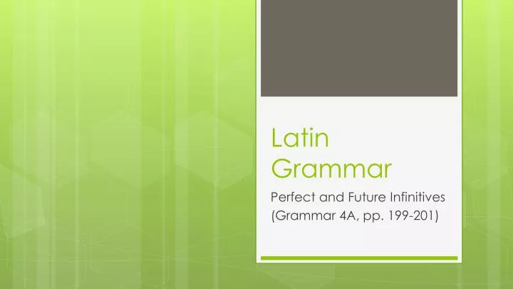 latin grammar