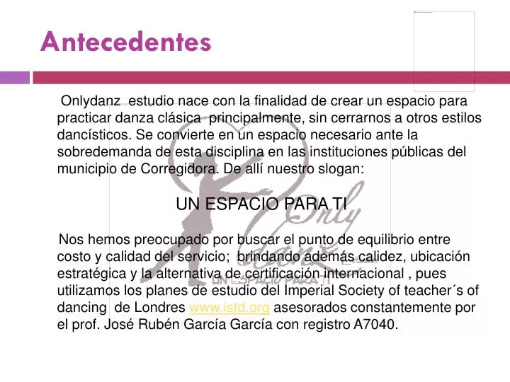 antecedentes