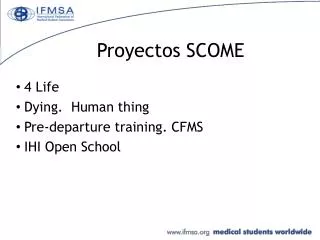 proyectos scome