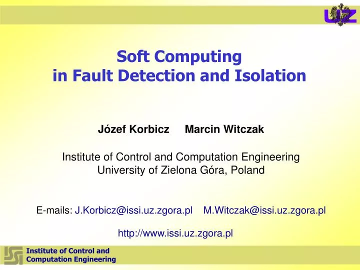 soft computing in fault detection and isolation