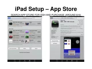 iPad Setup – App Store