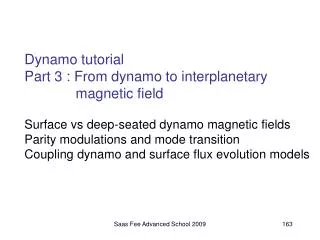 From magnetic field to sunspot number (1)