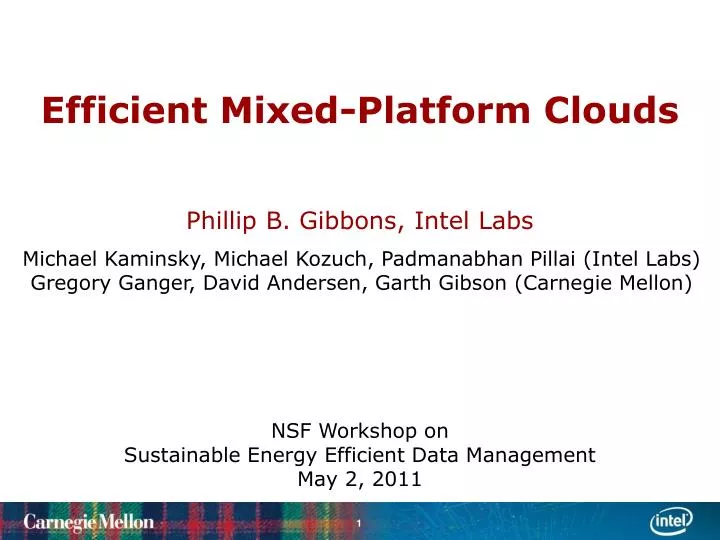 efficient mixed platform clouds
