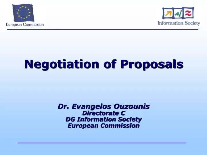 negotiation of proposals