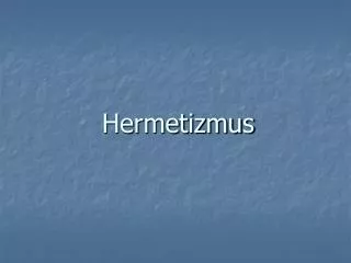 Hermetizmus