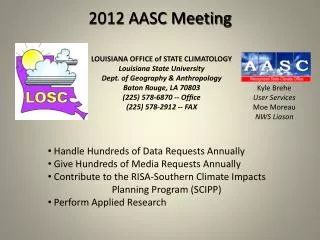 2012 AASC Meeting