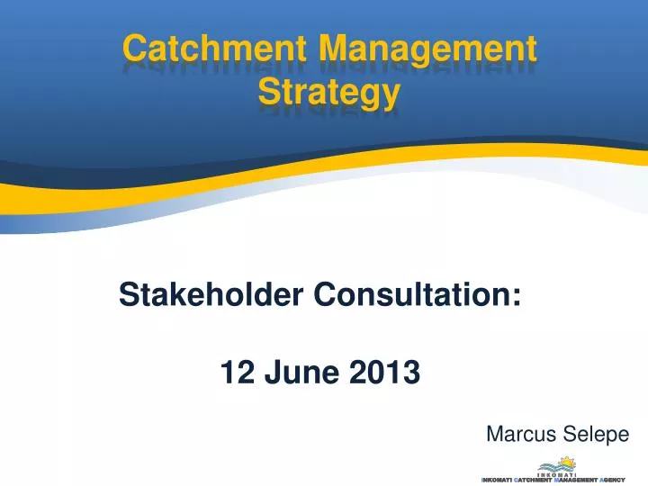 catchment management strategy
