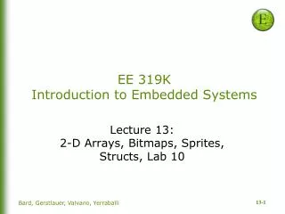 EE 319K Introduction to Embedded Systems