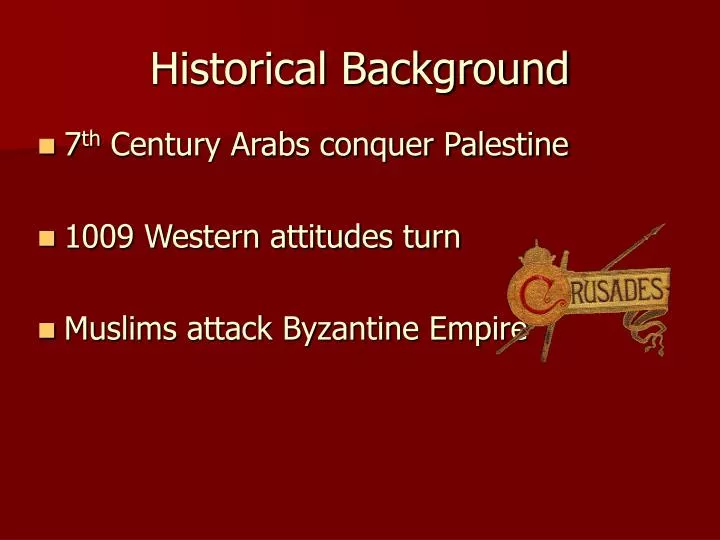 historical background