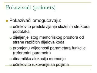 pokaziva i pointers