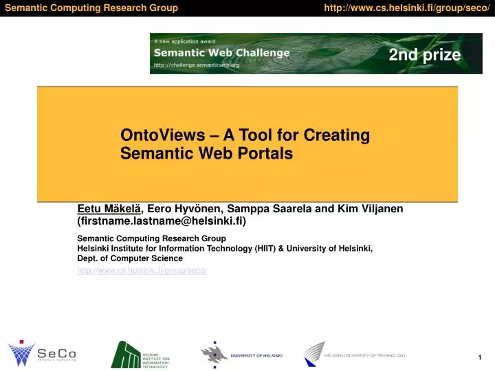 ontoviews a tool for creating semantic web portals