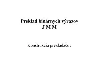 kon trukcia preklada ov