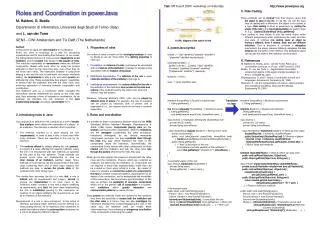 Roles and Coordination in powerJava