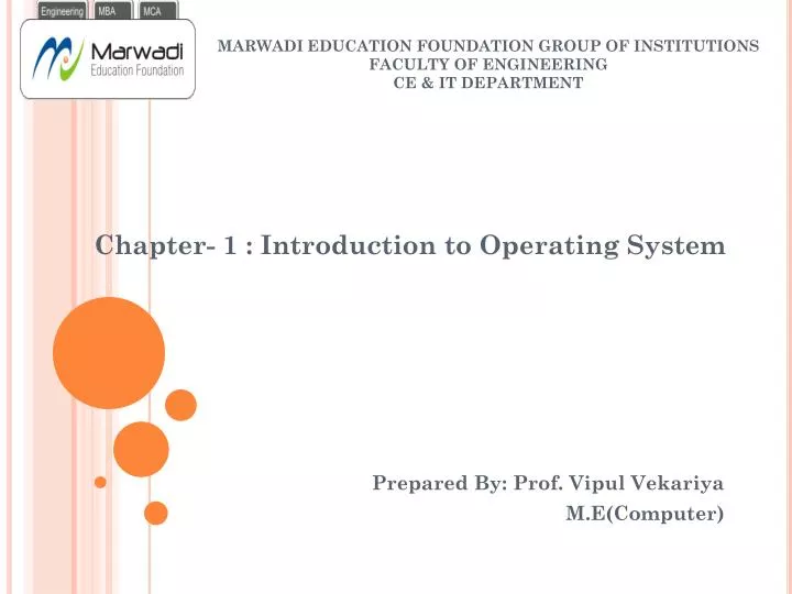 marwadi education foundation group of institutions faculty of engineering ce it department