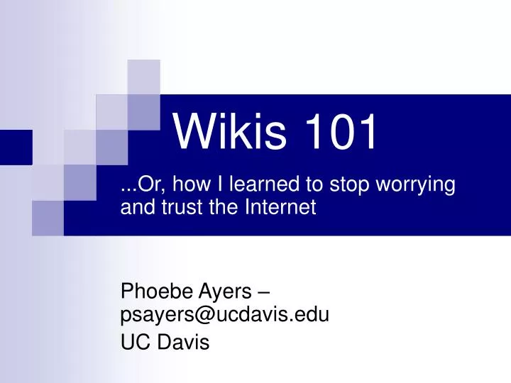 wikis 101