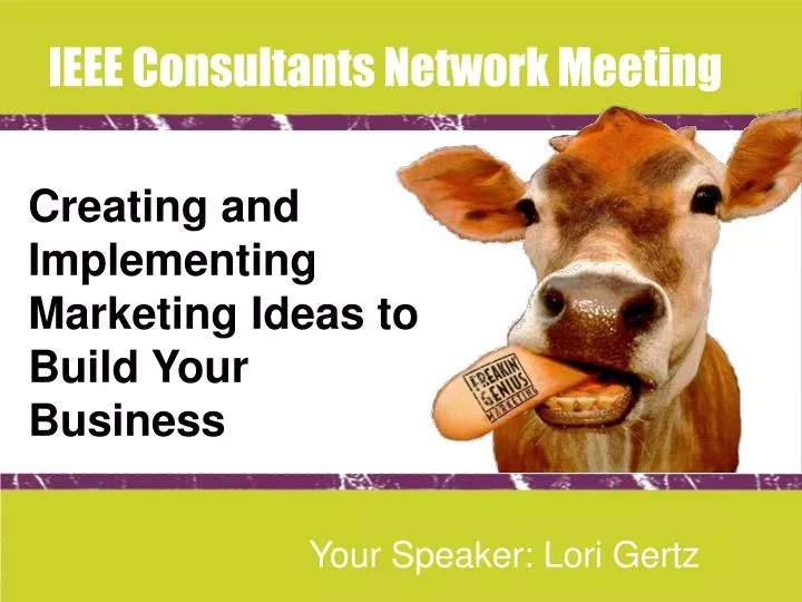creating and implementing marketing ideas to build your business