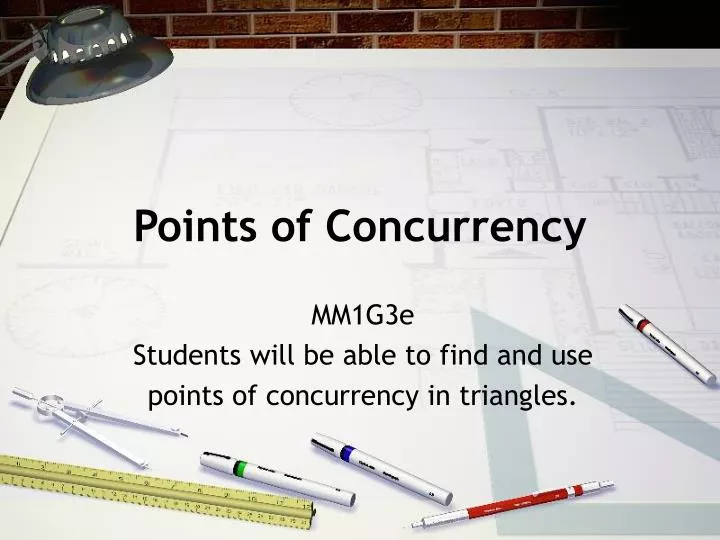 points of concurrency