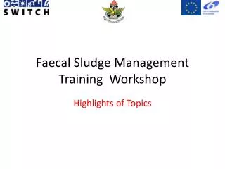 Faecal Sludge Management Training Workshop