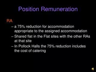 Position Remuneration