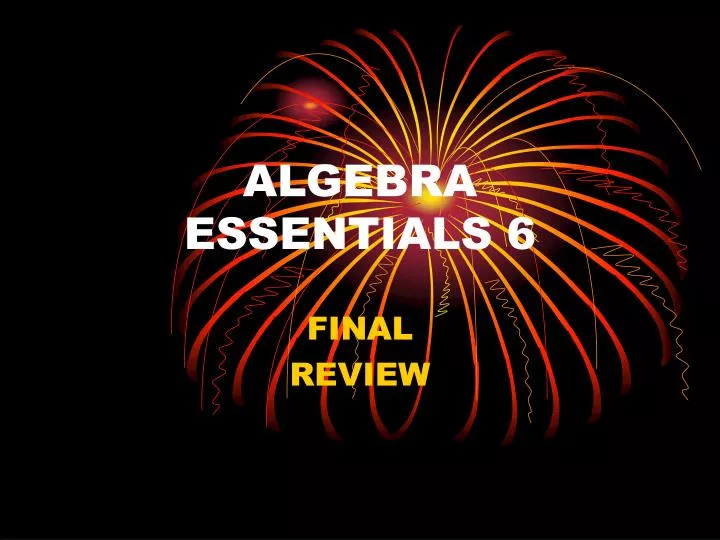 algebra essentials 6