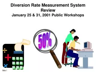 Diversion Rate Measurement System Review January 25 &amp; 31, 2001 Public Workshops