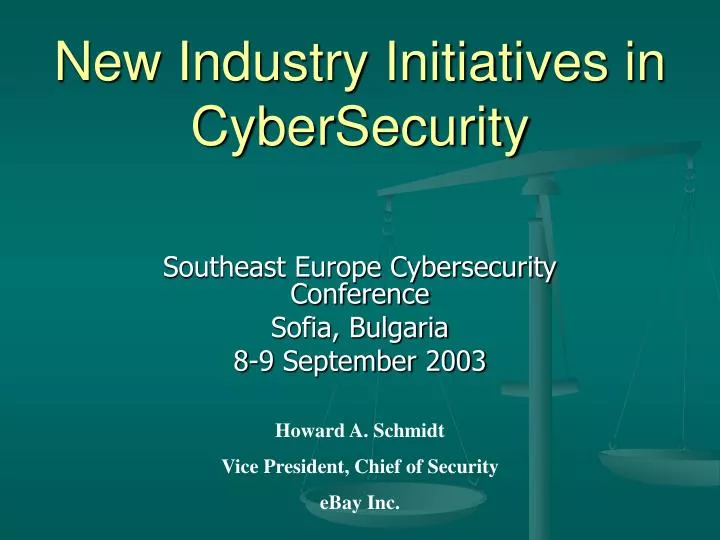 new industry initiatives in cybersecurity
