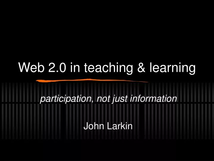 web 2 0 in teaching learning