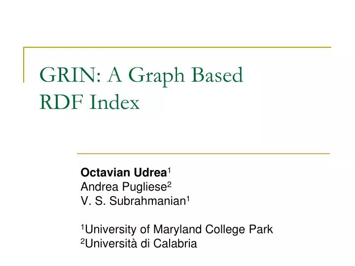 grin a graph based rdf index