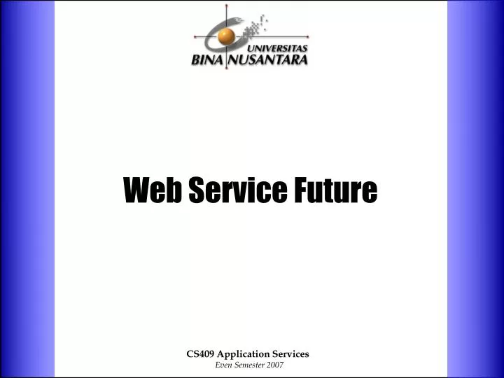 web service future