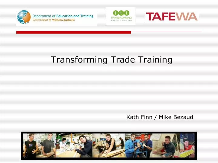 transforming trade training kath finn mike bezaud