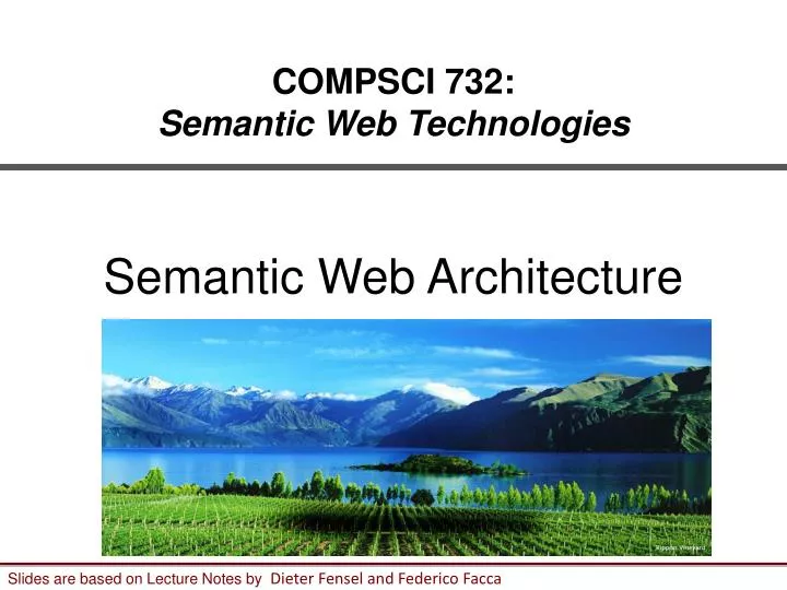 compsci 732 semantic web technologies
