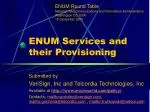 ENUM Services and their Provisioning - slide 1