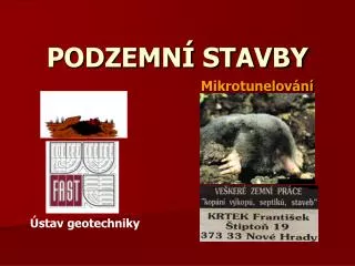 podzemn stavby