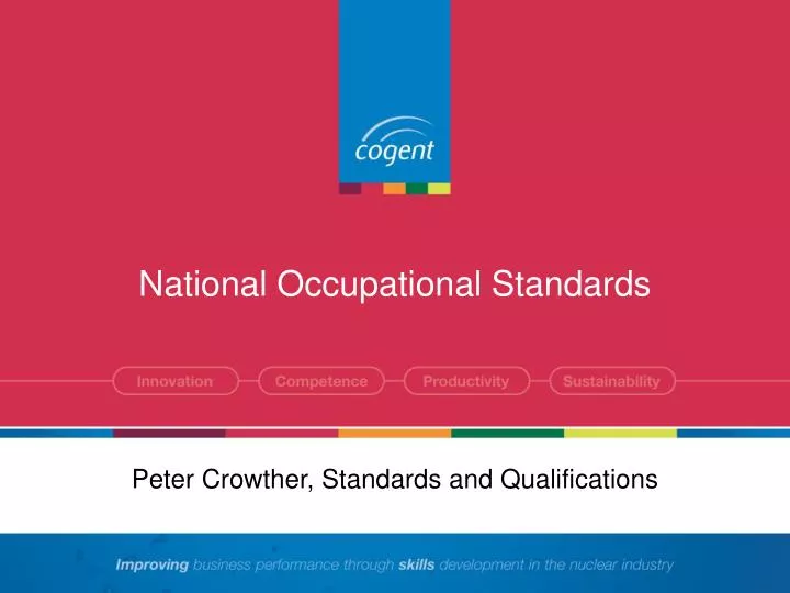 national occupational standards