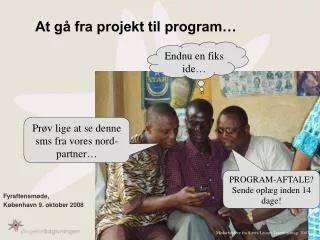 at g fra projekt til program