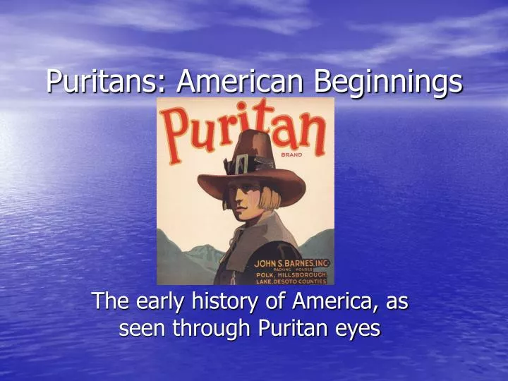 puritans american beginnings