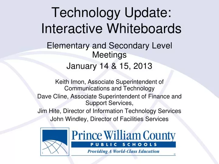 technology update interactive whiteboards