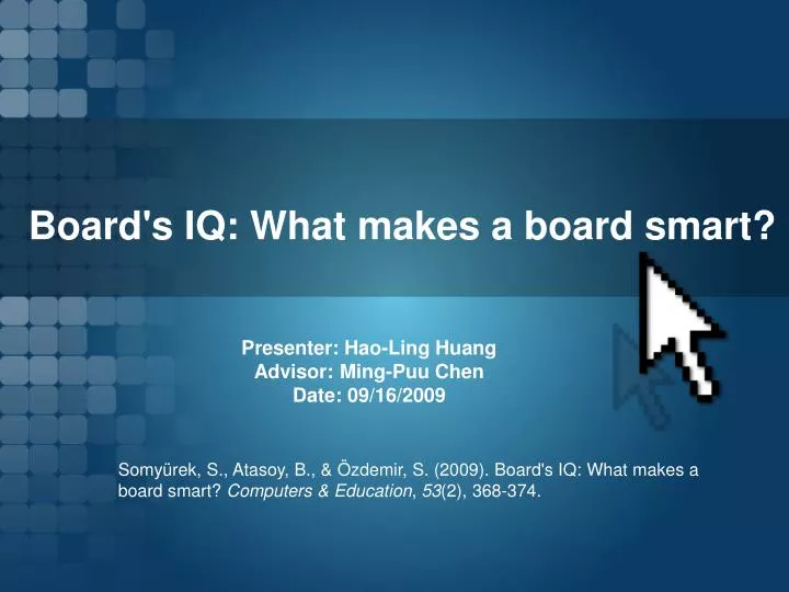 board s iq what makes a board smart