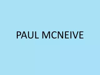 PAUL MCNEIVE