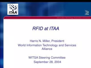 RFID at ITAA