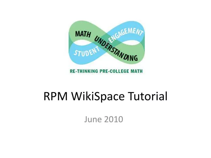 rpm wikispace tutorial