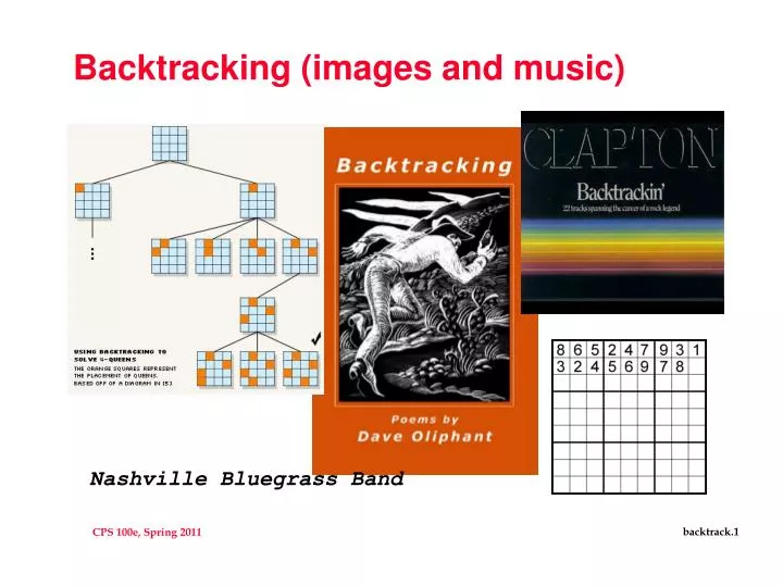 backtracking images and music