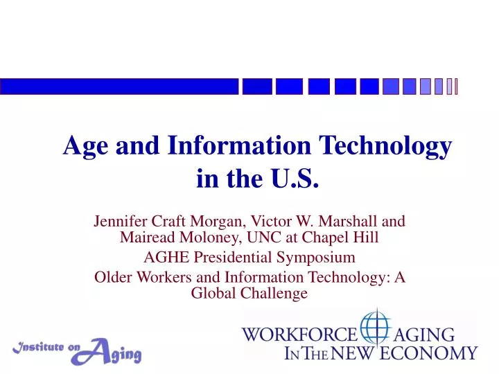 age and information technology in the u s
