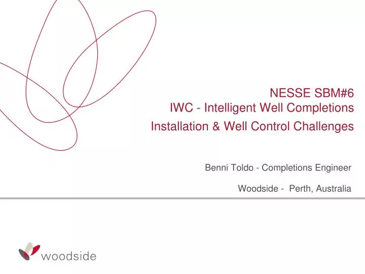 nesse sbm 6 iwc intelligent well completions installation well control challenges