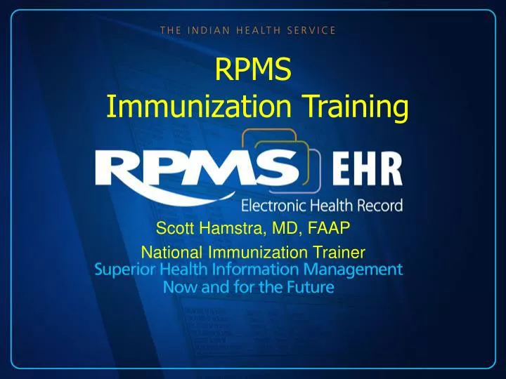 rpms immunization training