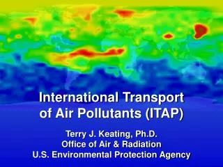 International Transport of Air Pollutants (ITAP)
