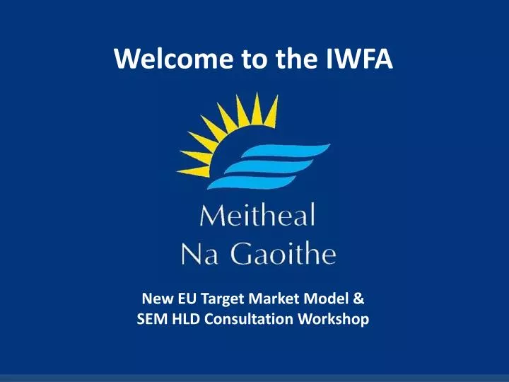 welcome to the iwfa