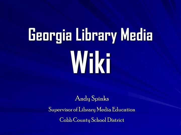 georgia library media wiki