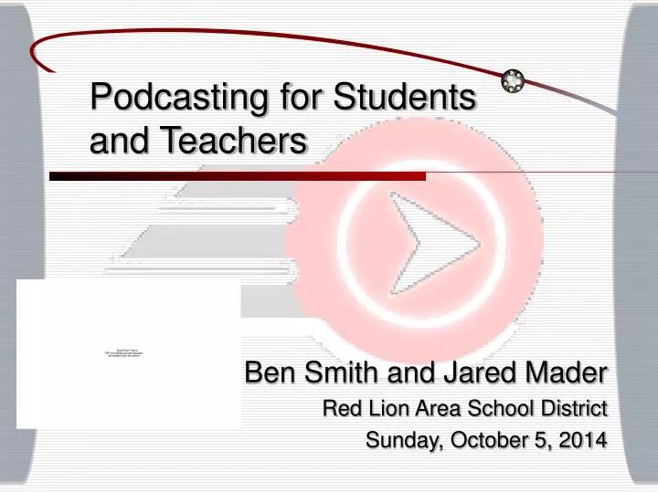 podcasting for students and teachers