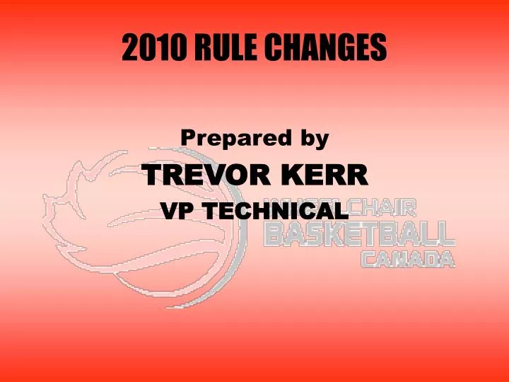 2010 rule changes